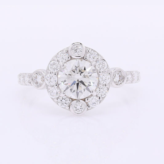 2.08 Carats Lab Grown Diamond 14K Gold Ring