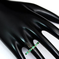 1.54 Ct Marquise Mixed Cut Natural Beryl Emerald 14K Gold Ring
