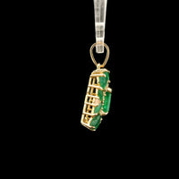 1.93 Ct Octagon Emerald 14K Gold Pendant