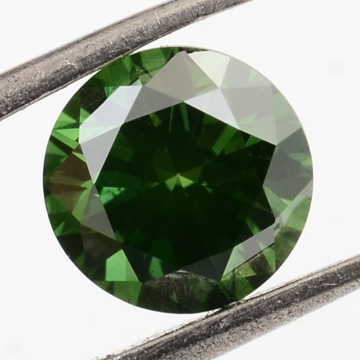 0.73 Green Diamond Round Loose Gemstone