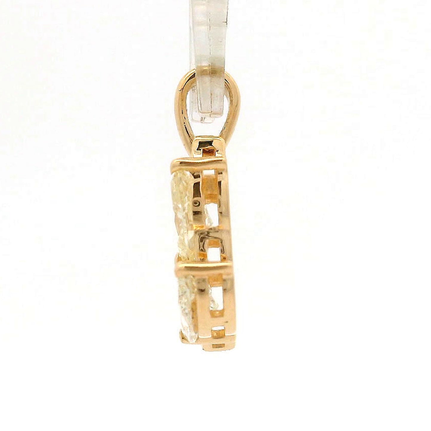 1.00 Ct Pear Diamond 14K Gold Pendant