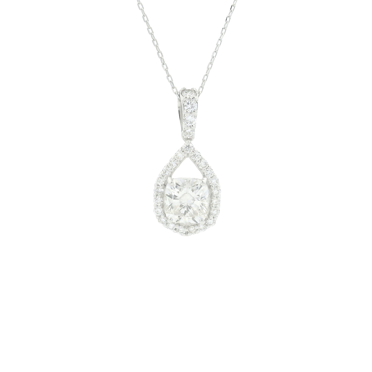 1.46 Carats Lab Grown Diamond 14K Gold Pendant