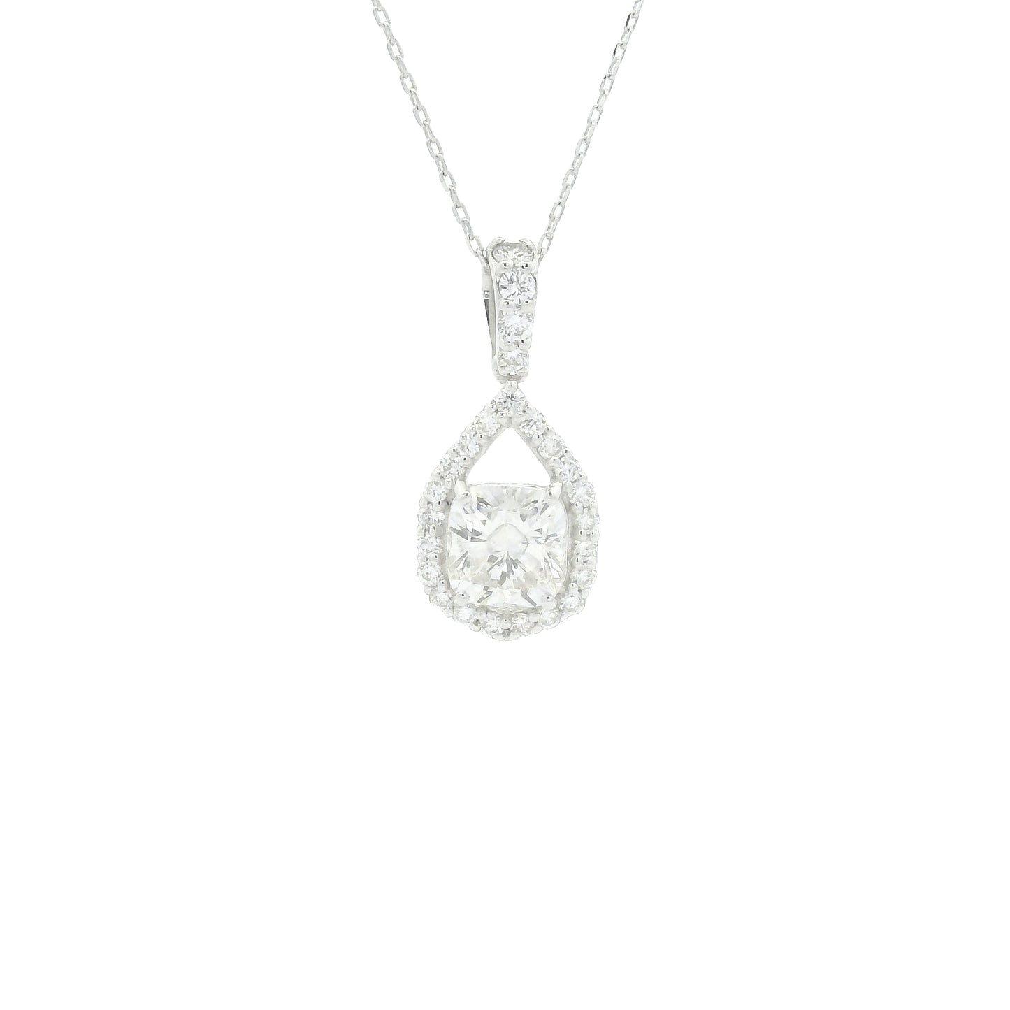 1.46 Carats Lab Grown Diamond 14K Gold Pendant