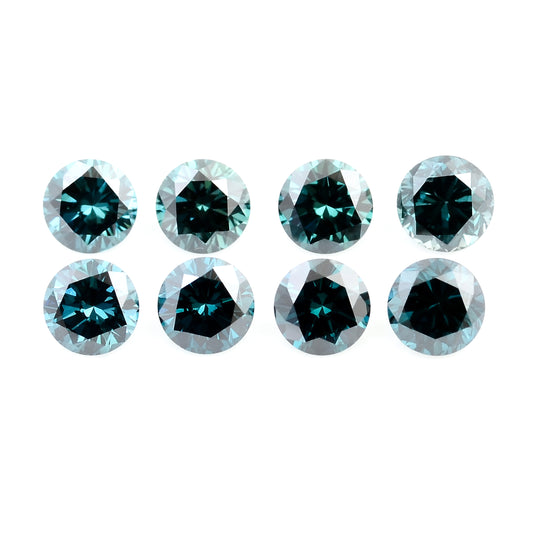0.72 Blue Diamond Round Loose Gemstone