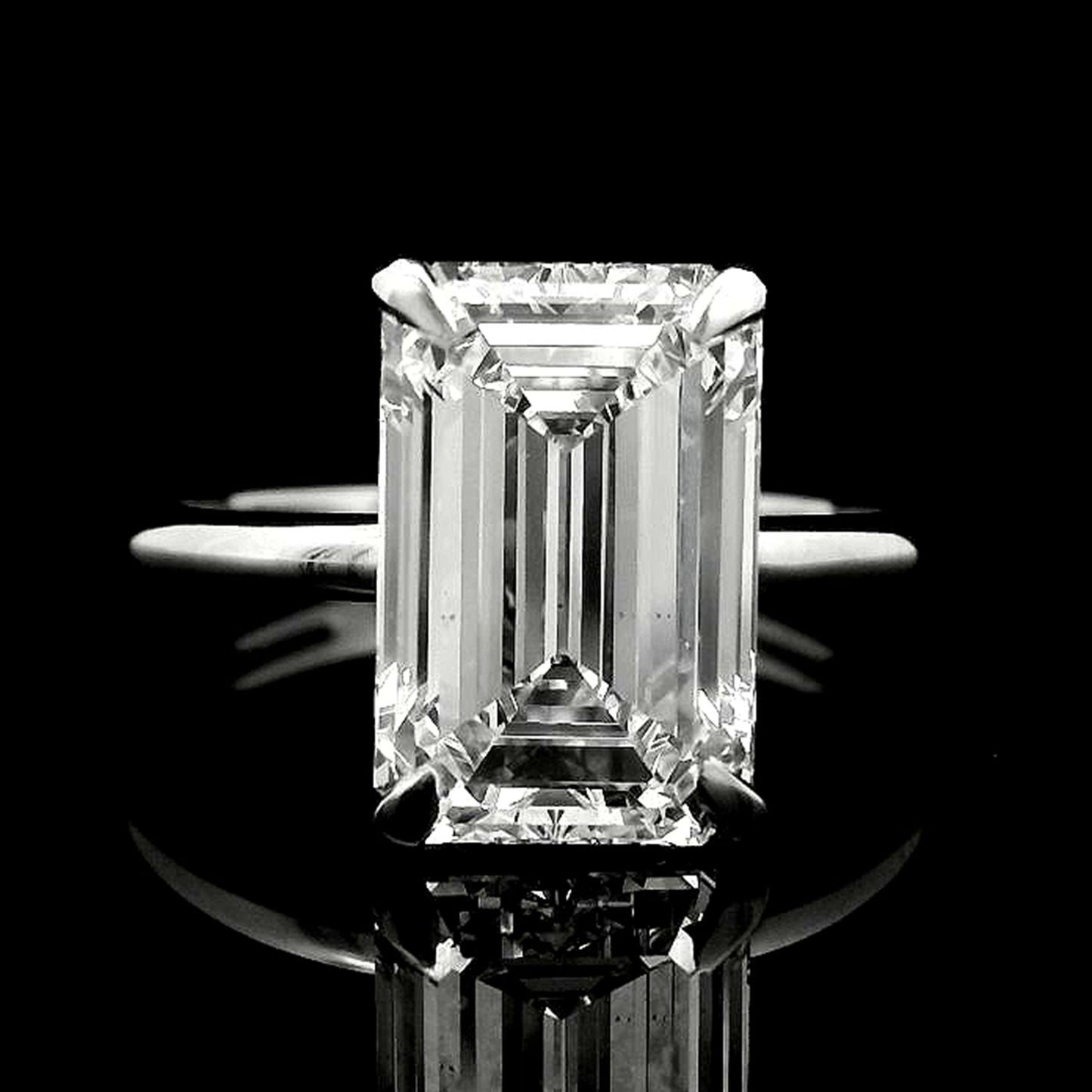4.10 Carats Lab Grown Diamond 950 Platinum Ring