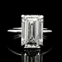 4.10 Carats Lab Grown Diamond 950 Platinum Ring