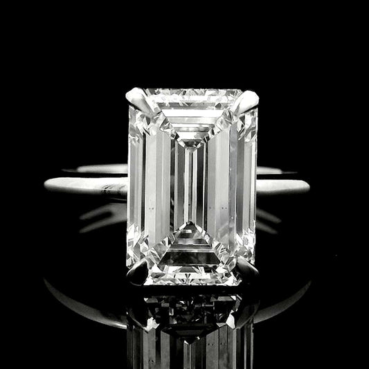 4.10 Carats Lab Grown Diamond 950 Platinum Ring
