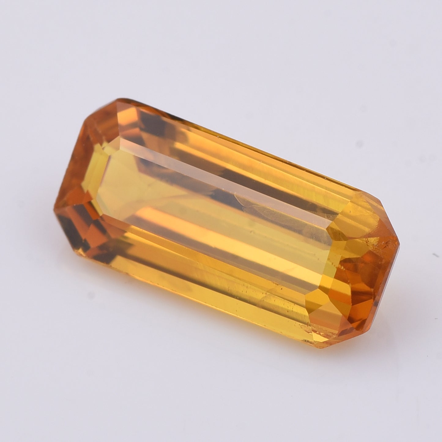 2.28 Natural Corundum Yellow Sapphire Emerald Cut Gemstone