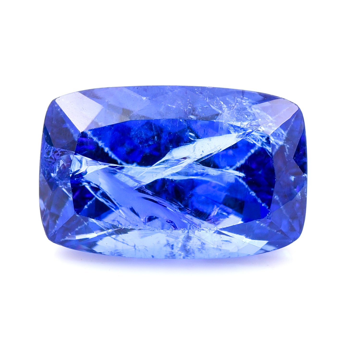 12.05 Natural Zoisite Tanzanite Rectangular Cushion Mixed Cut Gemstone