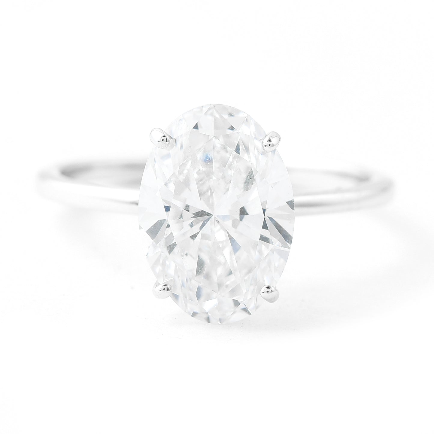 3.02 Carats Lab Grown Diamond 14K Gold Ring