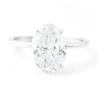 3.02 Carats Lab Grown Diamond 14K Gold Ring