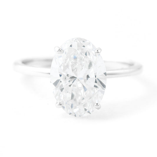 3.02 Carats Lab Grown Diamond 14K Gold Ring