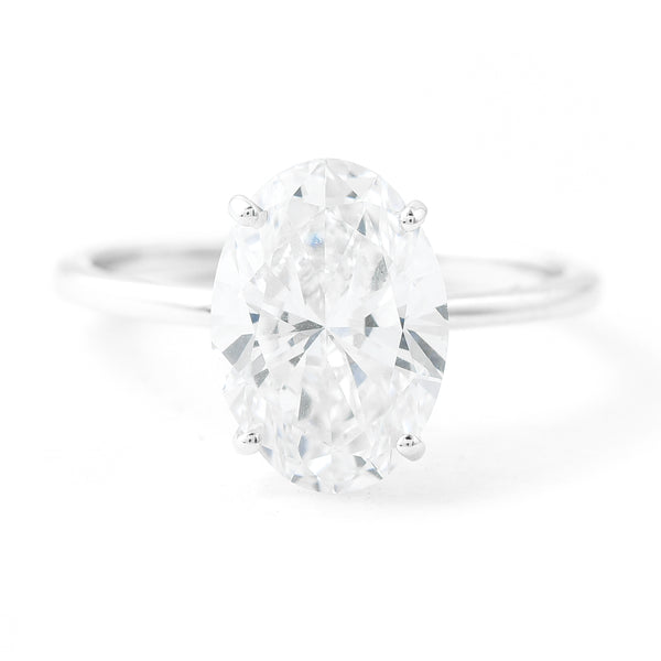 3.02 Carats Lab Grown Diamond 14K Gold Ring