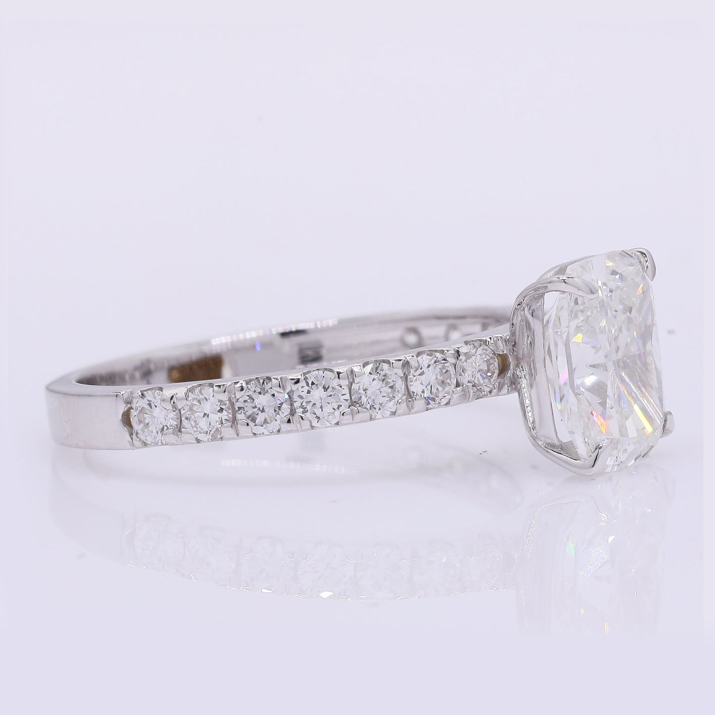 2.49 Carats Lab Grown Diamond 14K Gold Ring