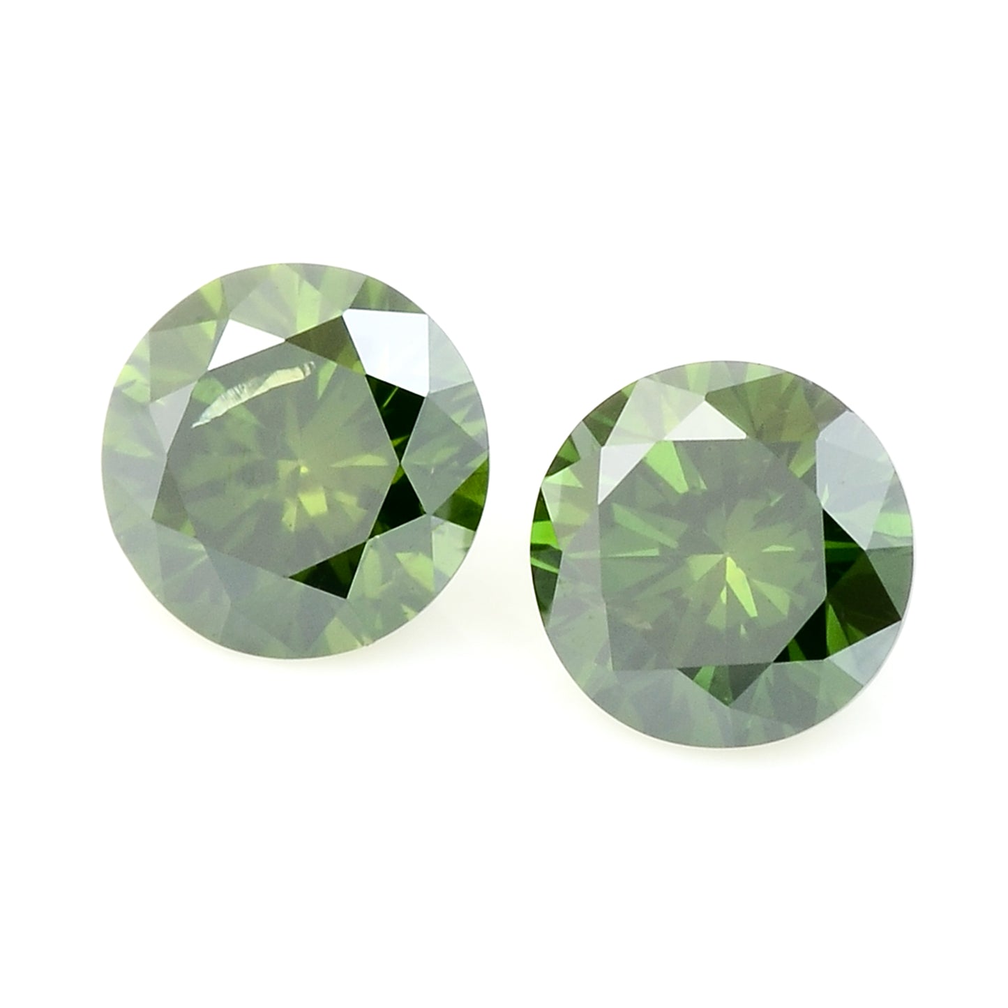 0.43 Green Diamond Round Loose Gemstone