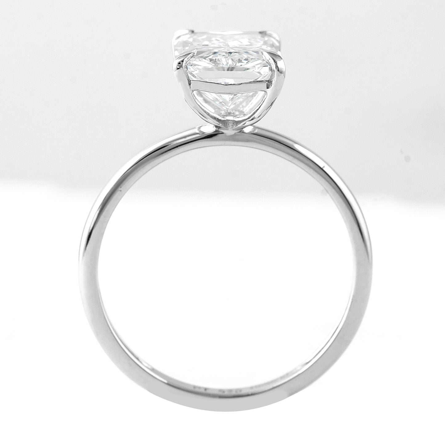 3.05 Carats Lab Grown Diamond 950 Platinum Ring