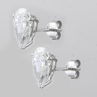 4.03 Carats Lab Grown Diamond 14K Gold Earrings