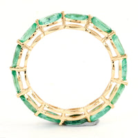 1.54 Ct Marquise Mixed Cut Natural Beryl Emerald 14K Gold Ring