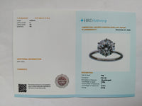 3.16 Carats Lab Grown Diamond 14K Gold Ring