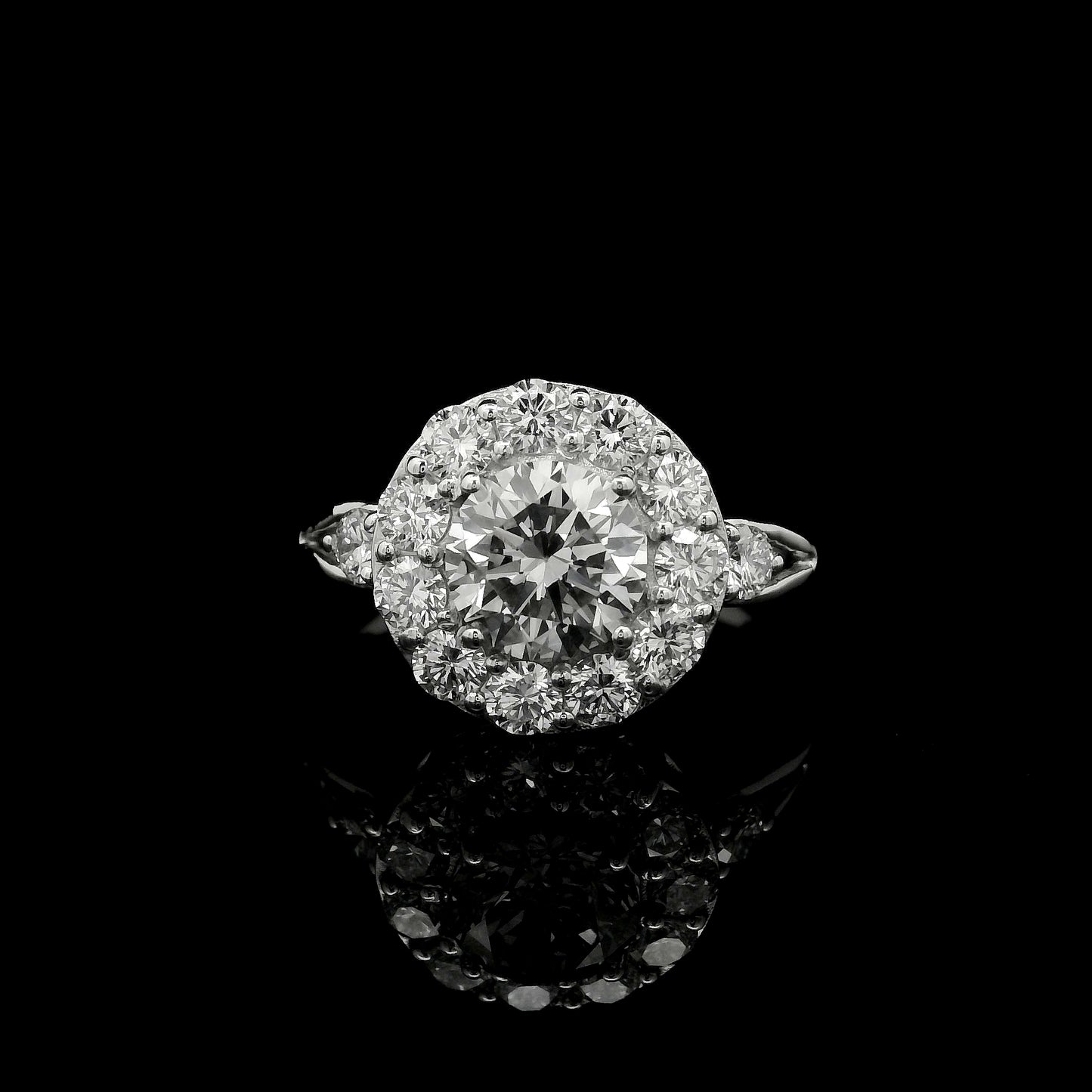 1.95 Carats Lab Grown Diamond 14K Gold Ring