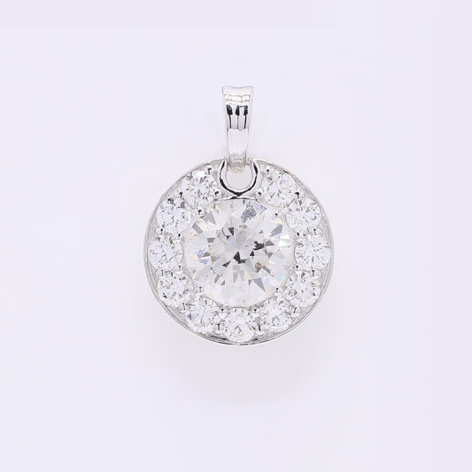 2.30 Carats Lab Grown Diamond 14K Gold Pendant