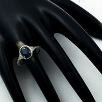 1.88 Ct Oval Mixed Cut Natural Sapphire 950 Platinum Ring