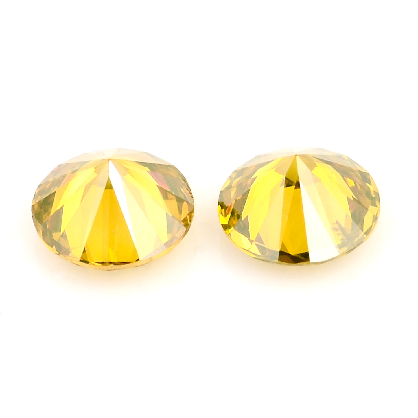 0.40 Yellow Diamond Round Loose Gemstone