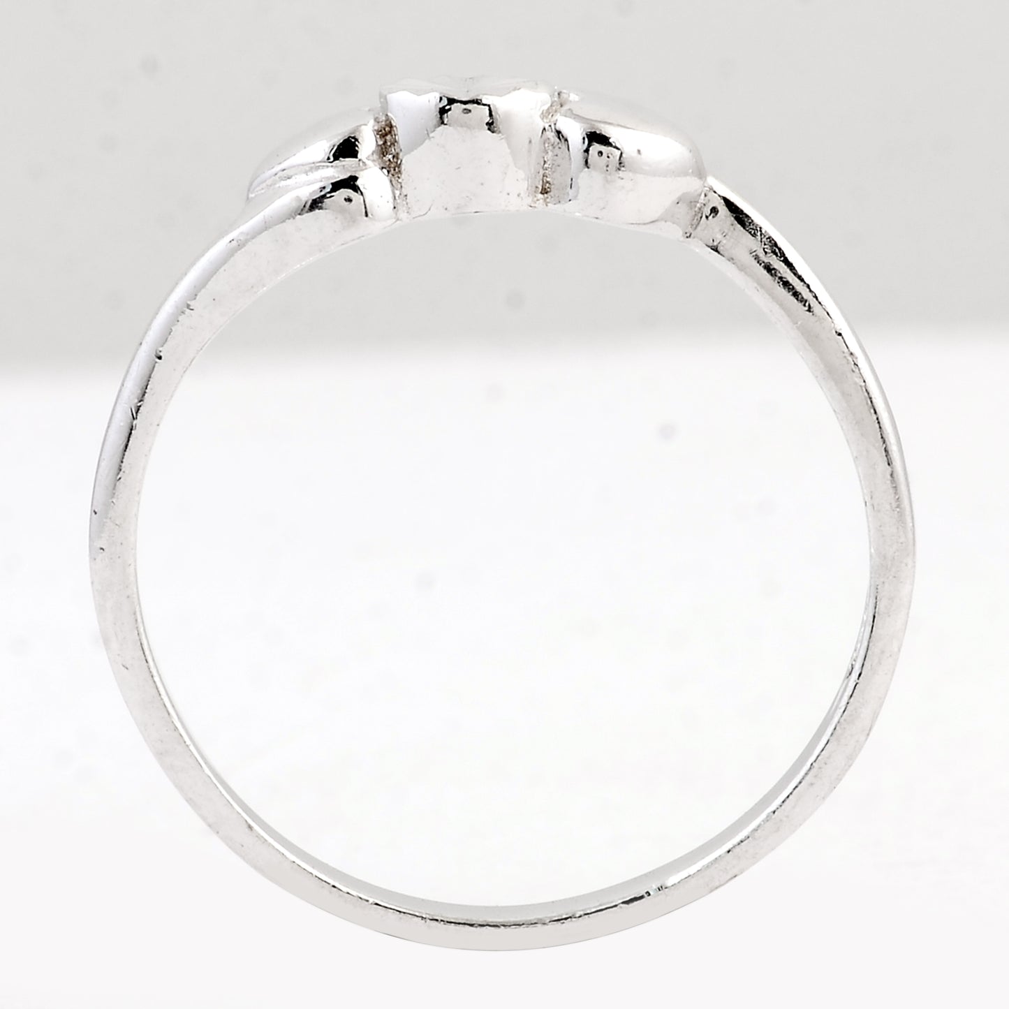 0.00 Ct Plain 925 Sterling Silver Ring