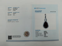 1.47 Ct Pear Mixed Cut Natural Ruby 950 Platinum Pendant