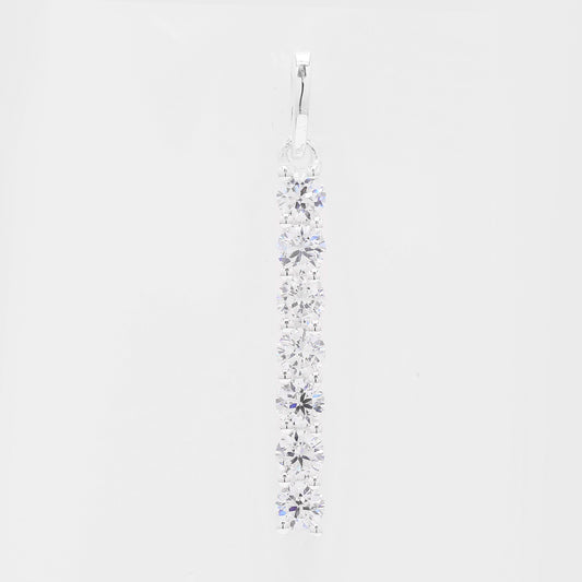 1.20 Ct Round Cubic Zirconia 925 Silver Pendant