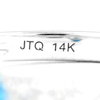 1.63 Carats Blue Lab Grown Diamond 14K Gold Ring