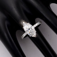 2.87 Carats Lab Grown Diamond 14K Gold Ring