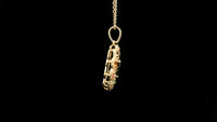 1.83 Ct Oval Tourmaline 14K Gold Pendant