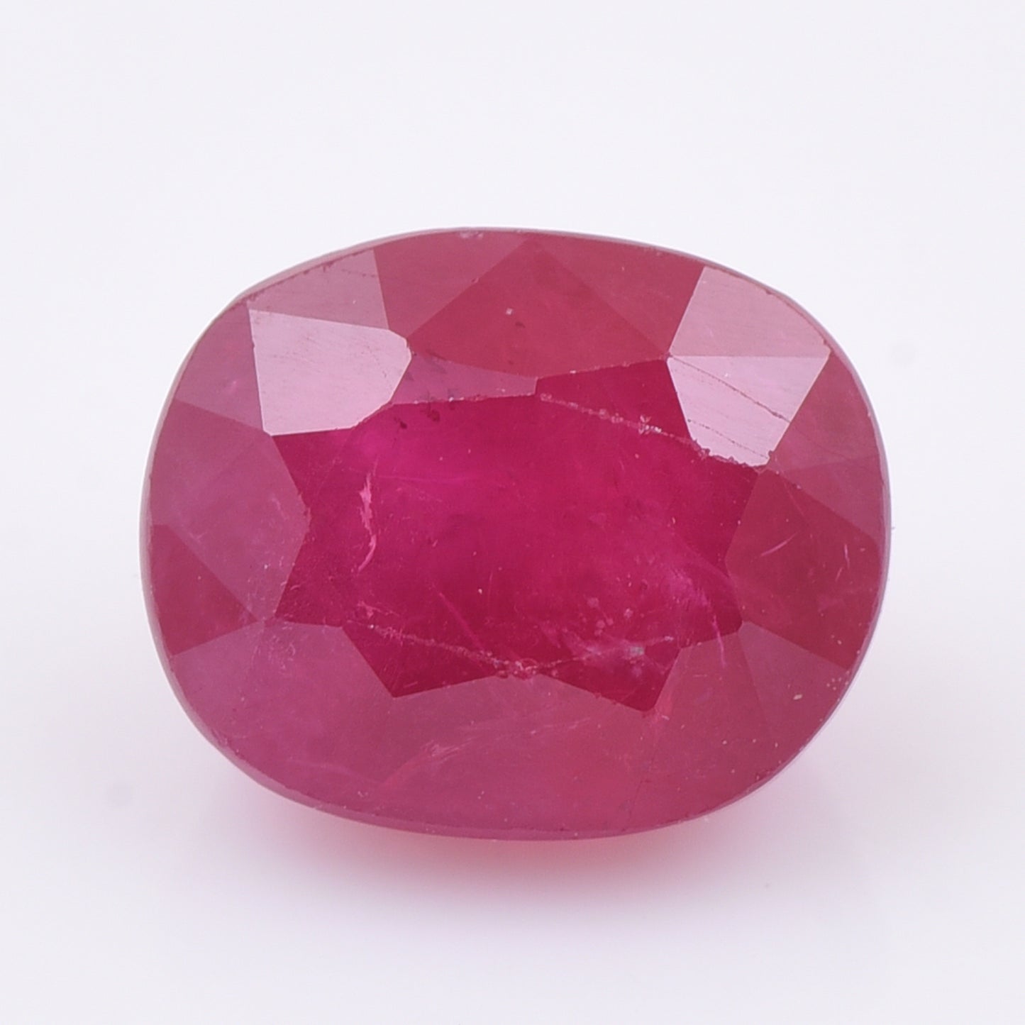 2.16 Natural Corundum Ruby Rectangular Cushion Mixed Cut Gemstone