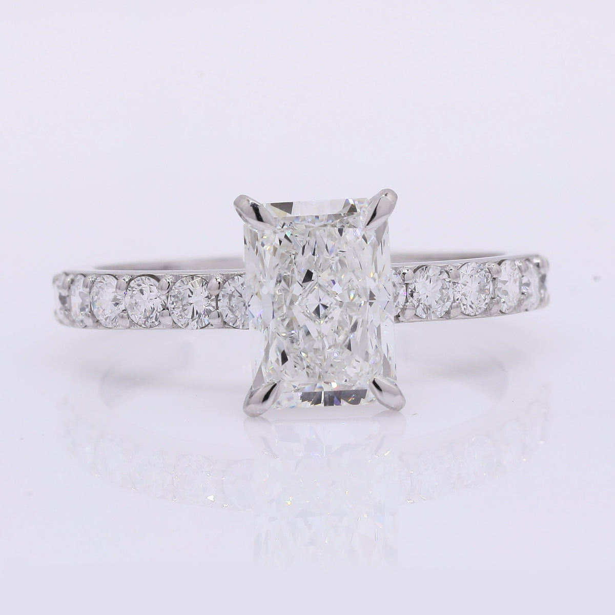 2.13 Carats Lab Grown Diamond 950 Platinum Ring