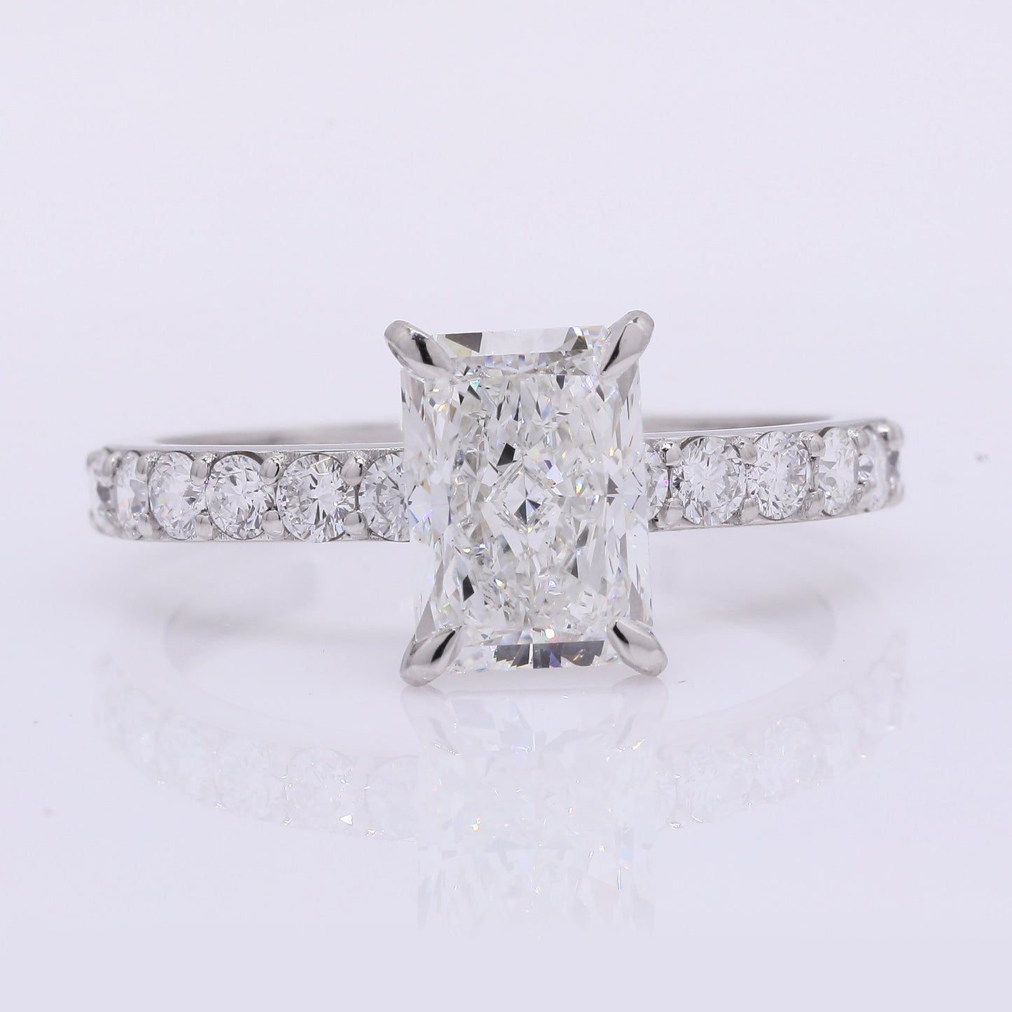 2.13 Carats Lab Grown Diamond 950 Platinum Ring