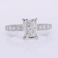2.13 Carats Lab Grown Diamond 950 Platinum Ring