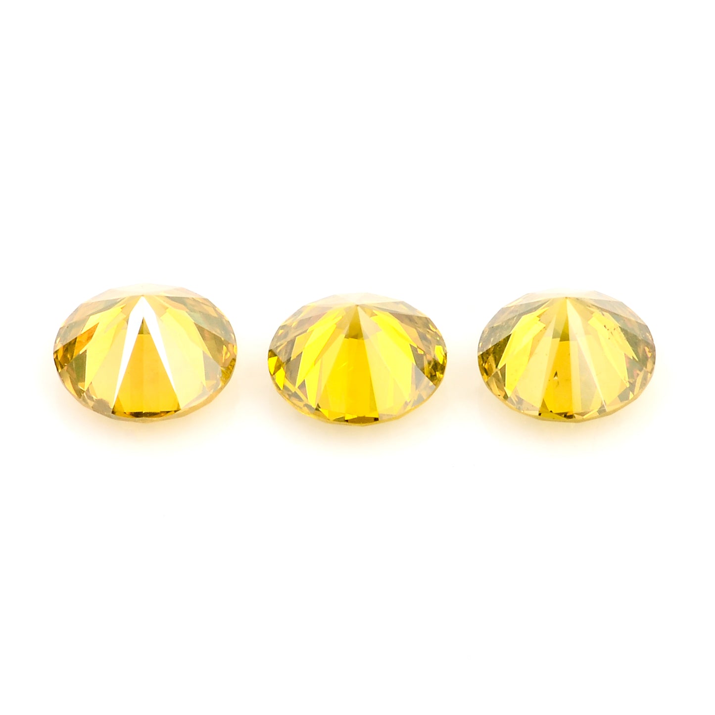 0.56 Yellow Diamond Round Loose Gemstone