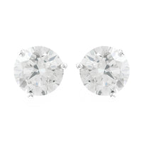 3.20 Carats Lab Grown Diamond 14K Gold Earrings