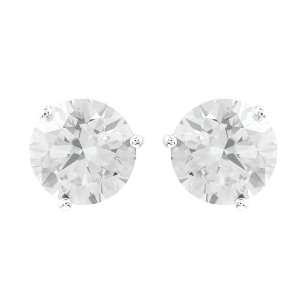 3.20 Carats Lab Grown Diamond 14K Gold Earrings