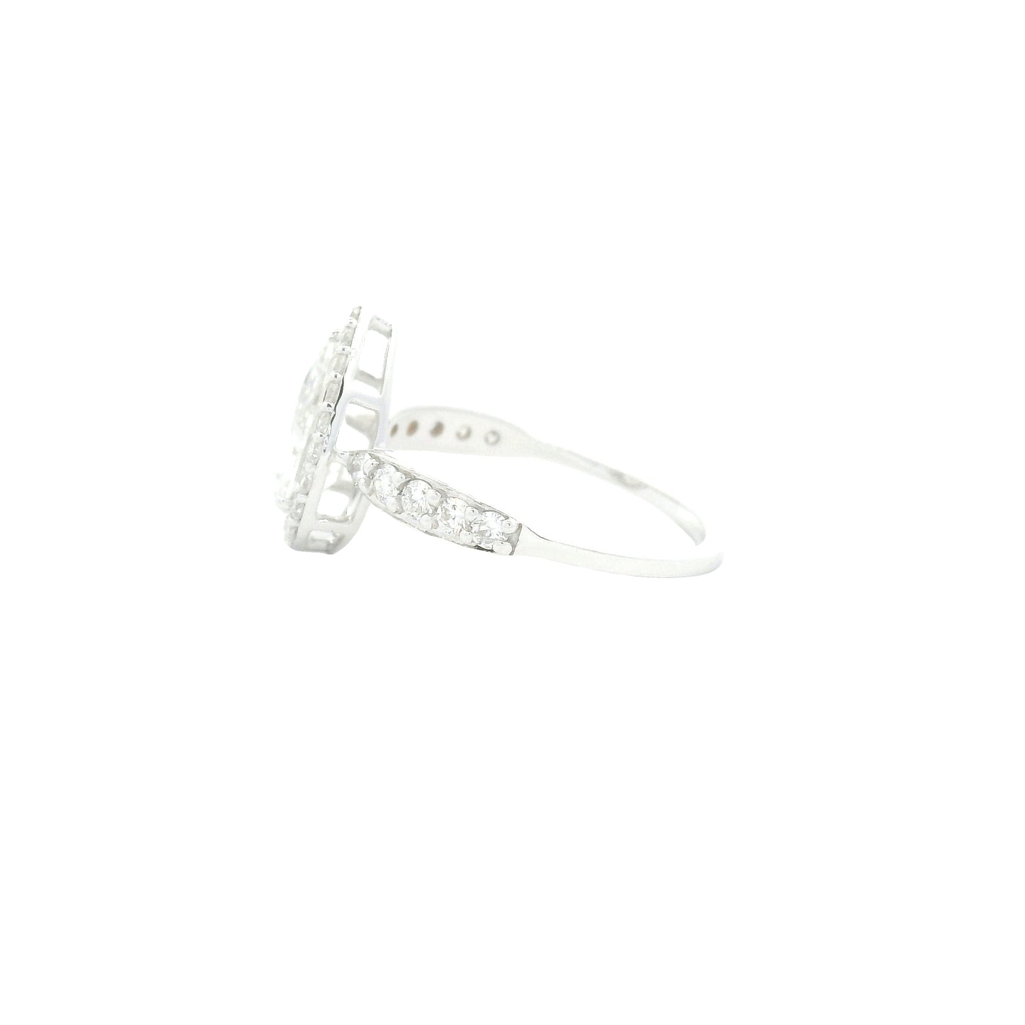 1.56 Carats Lab Grown Diamond 14K Gold Ring
