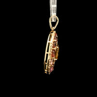2.96 Ct Oval Tourmaline 14K Gold Pendant