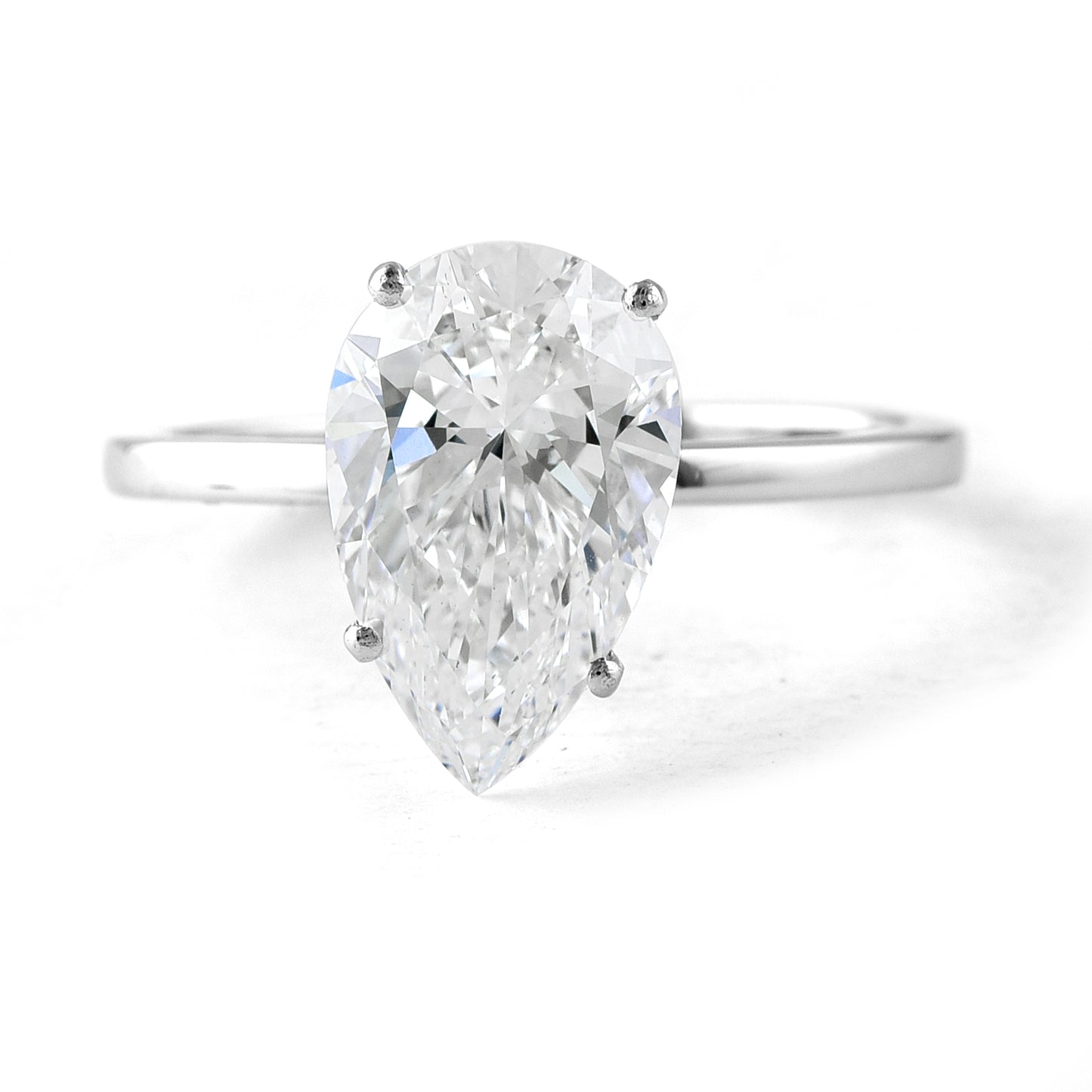 3.02 Carats Lab Grown Diamond 950 Platinum Ring