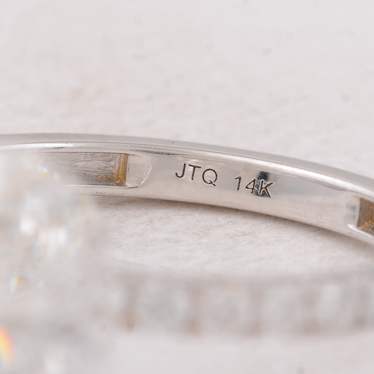 2.87 Carats Lab Grown Diamond 14K Gold Ring