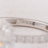 2.87 Carats Lab Grown Diamond 14K Gold Ring