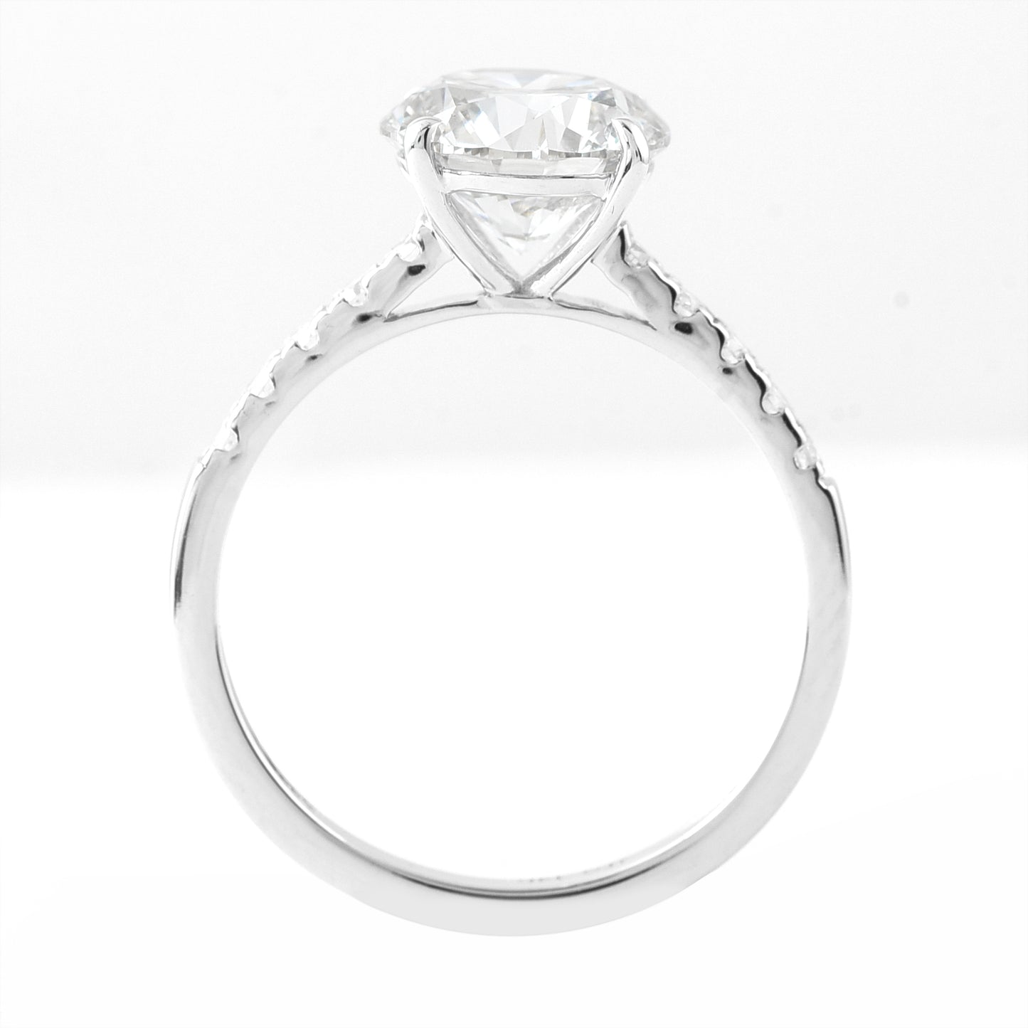 2.72 Carats Lab Grown Diamond 14K Gold Ring