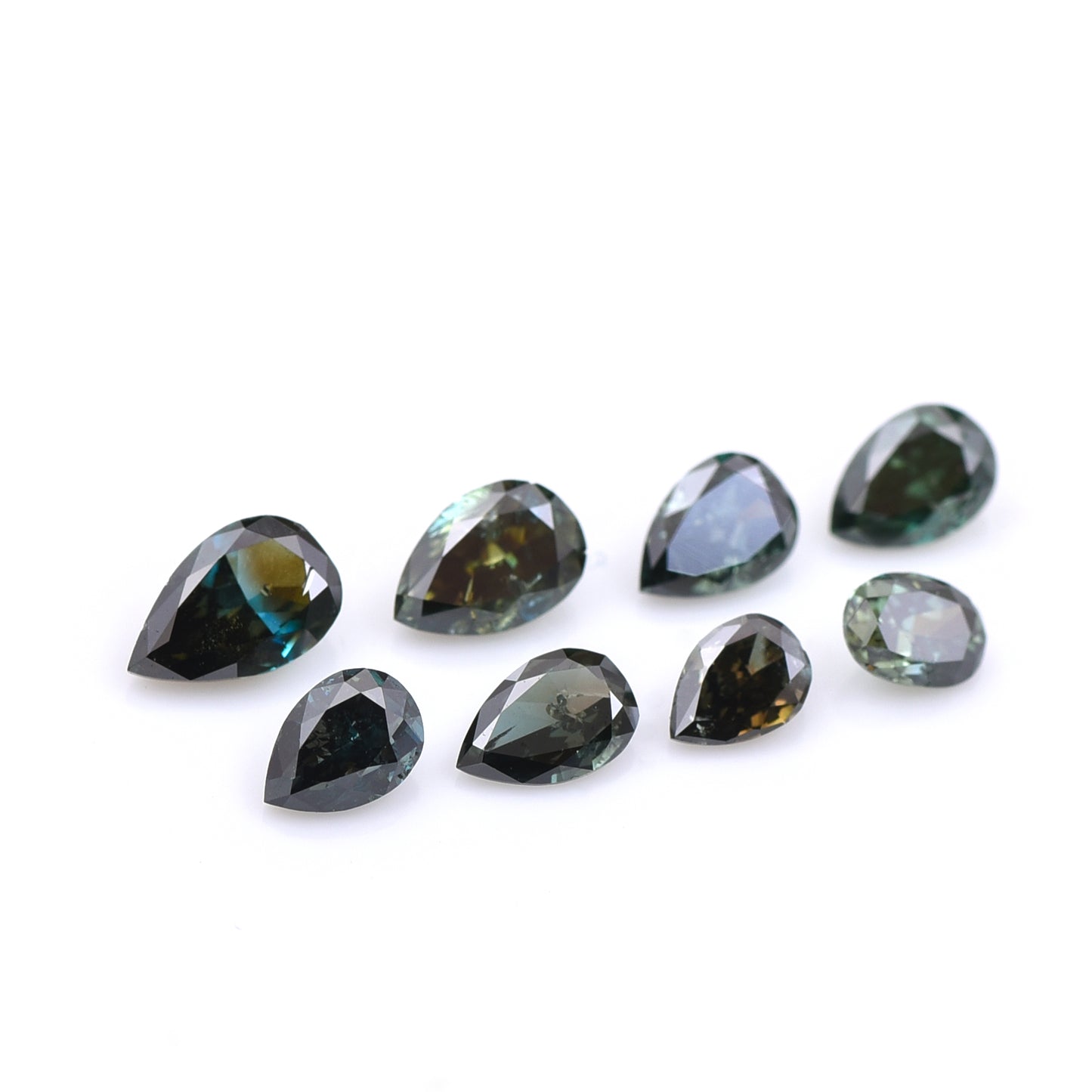 1.1 Blue Diamond Pear, Oval Loose Diamond