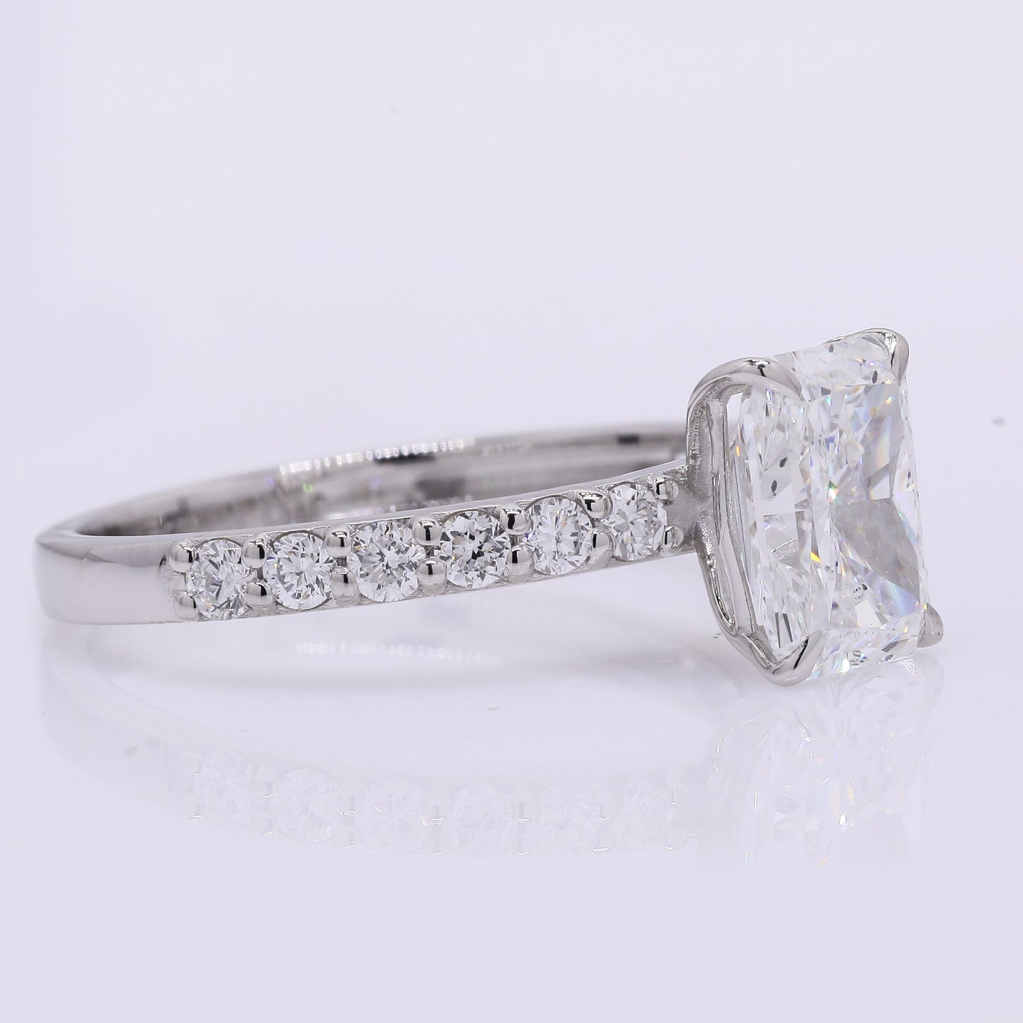 2.29 Carats Lab Grown Diamond 950 Platinum Ring
