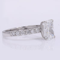 2.29 Carats Lab Grown Diamond 950 Platinum Ring