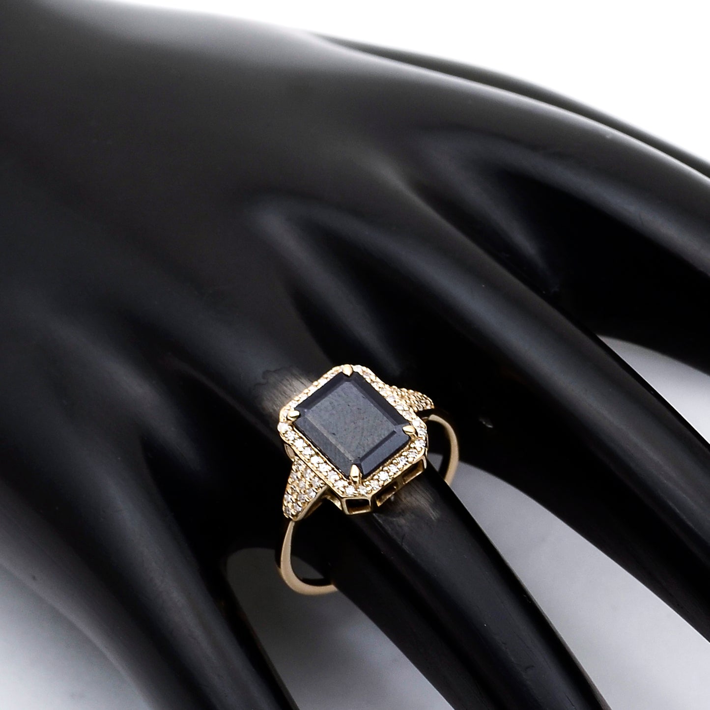 2.75 Ct Octagon Natural Sapphire 14K Gold Ring